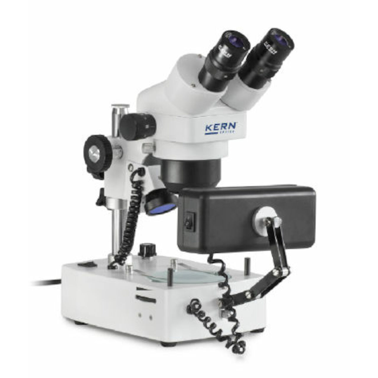 Stereo-Zoom Mikroskop (Schmuck) Trino (nur 220V) Greenough: 0,75-5,0x: HSWF10x23: 10W Hal