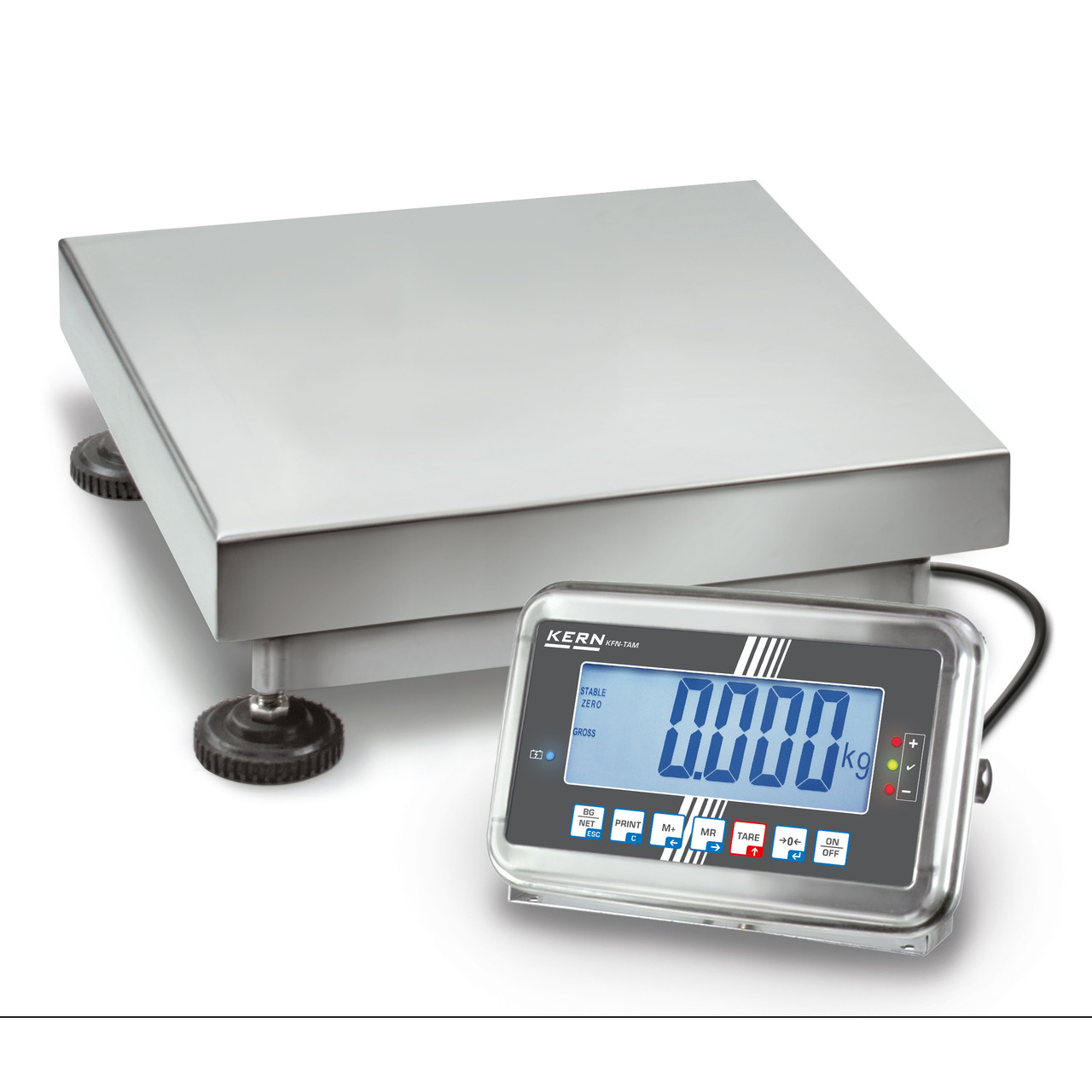 Eichbare Edelstahl-Plattformwaage Max 15kg; e=0,005kg; d=0,005kg