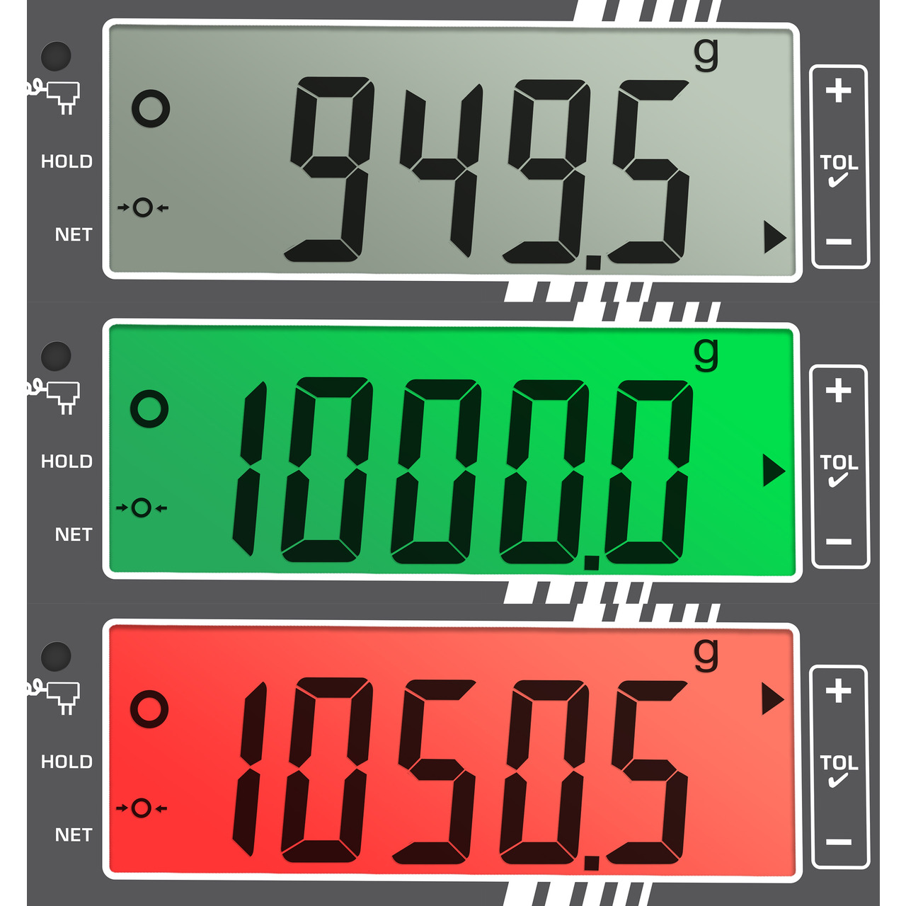 Edelstahl-Tischwaage KERN FOB 6K-3LM