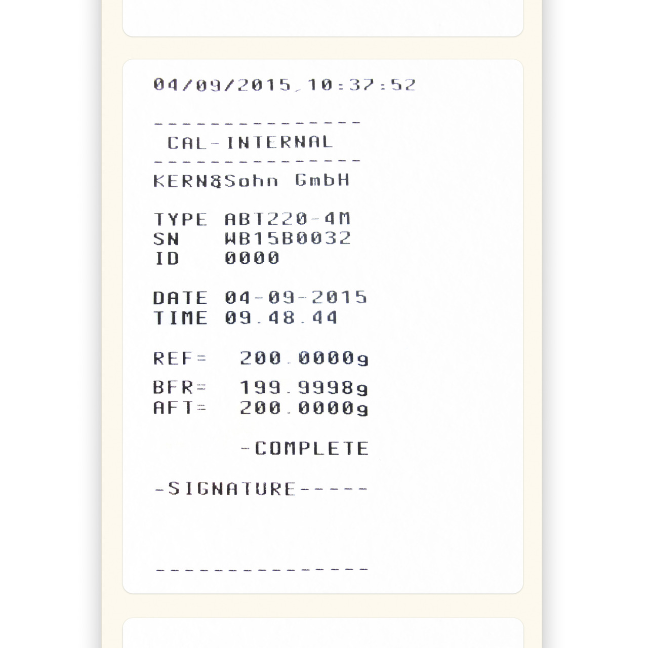 Etikettendrucker zum Ausdruck von Wägewerten auf Thermoetiketten, ASCII-fähig