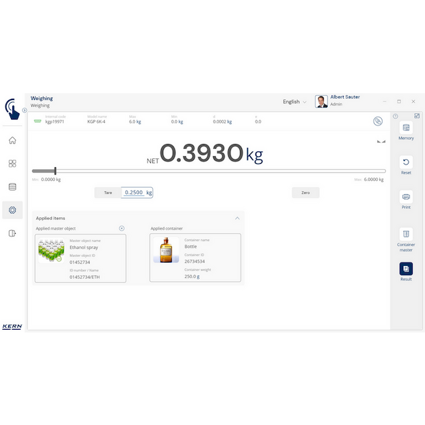 Software EasyTouch SET-18 Container Master