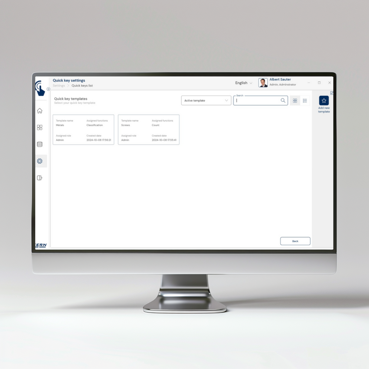 Software EasyTouch SET-311 Quick Key