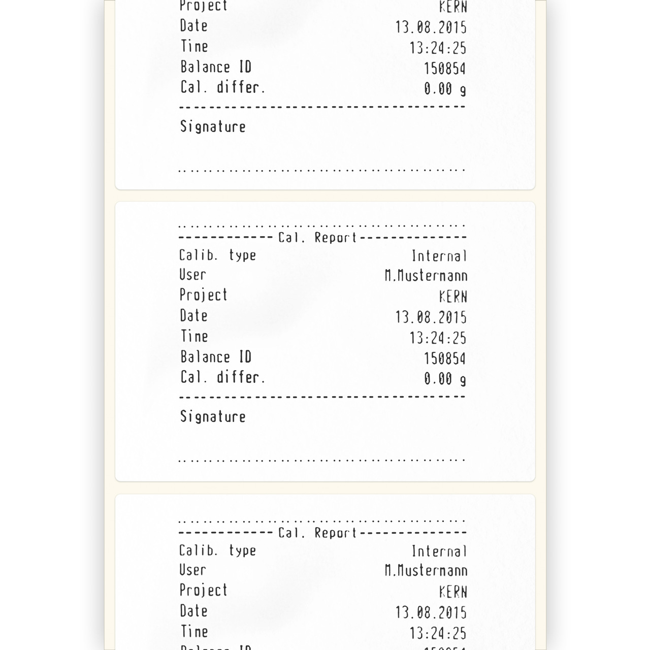 Etikettendrucker zum Ausdruck von Wägewerten auf Thermoetiketten, ASCII-fähig