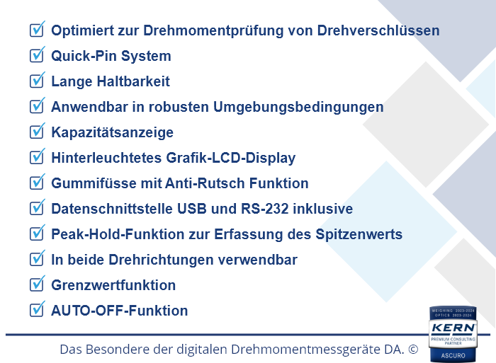 Das Besondere der digitalen Drehmomentmessger&auml;te DA.