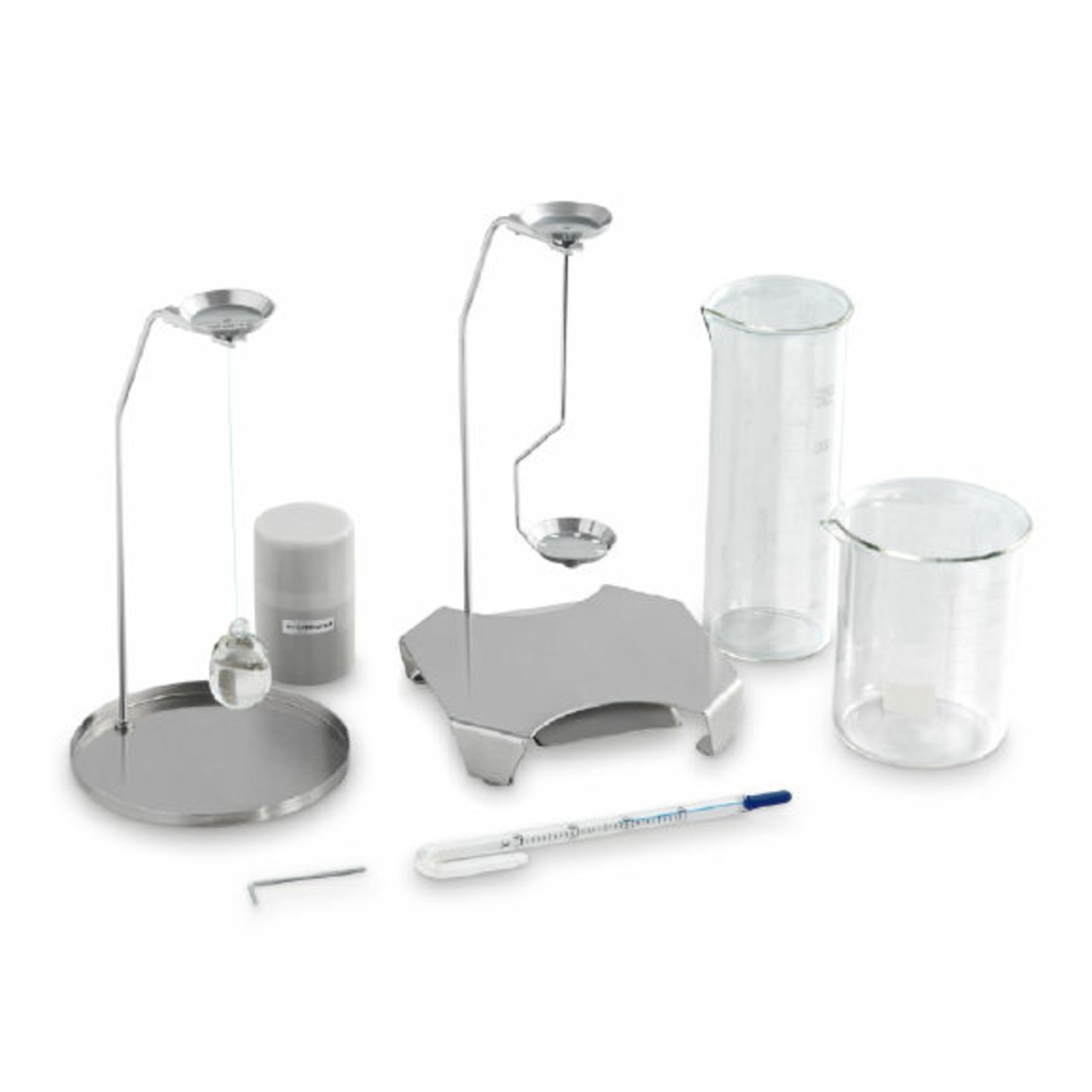 Set zur Dichtebestimmung von Flüssigkeiten und Feststoffen mit Dichte <=/>= 1, nur für Modelle mit Ablesbarkeit [d] = 0,01 g