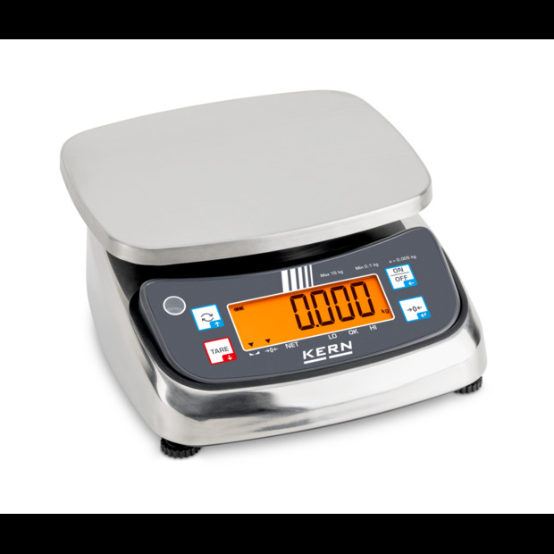 IP-geschützte Tischwaage KERN FPS 15K-3M