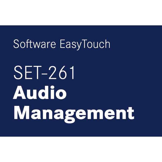 Software EasyTouch SET-261 Audio Management