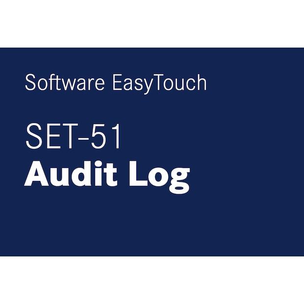 Software EasyTouch SET-51 Audit Log