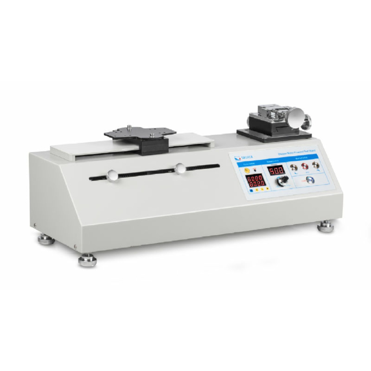 Kraft-Prüfstand - elektronisch, eine Kolumne Max 500 N : Horizontal <-> 240 mm: Schrittmotor