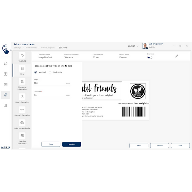 Software EasyTouch SET-14 Individual Print