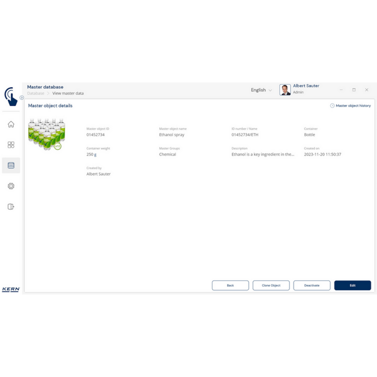 Software EasyTouch SET-18 Container Master