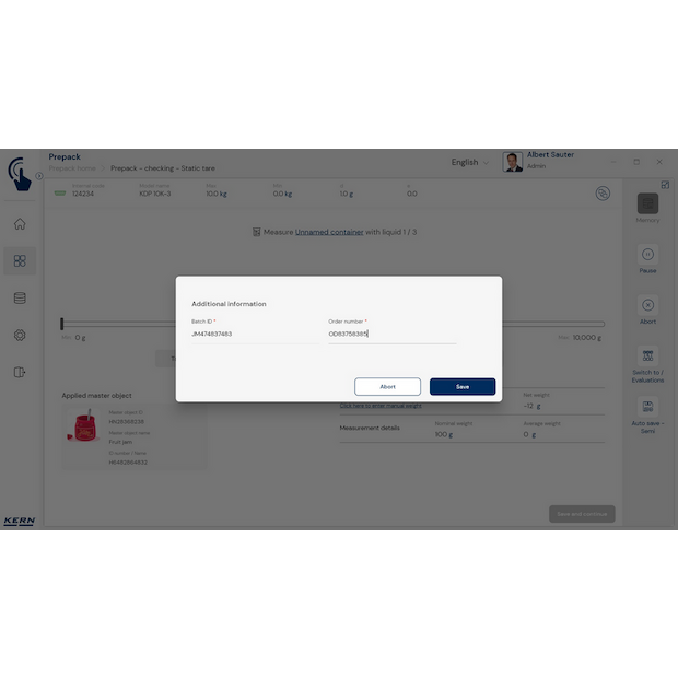 Software EasyTouch SET-17 PrePack
