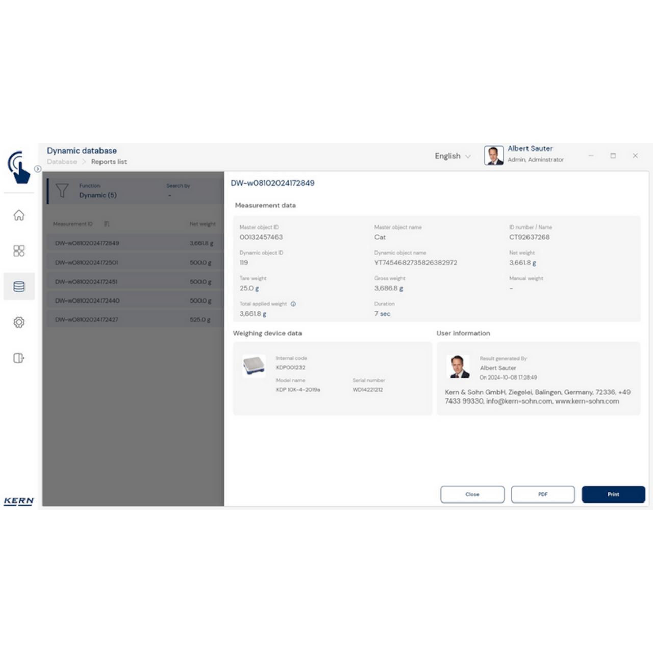 Software EasyTouch SET-05 Dynamic