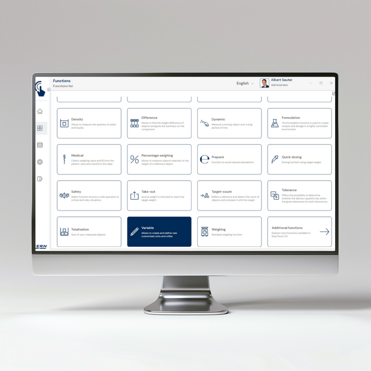 Software EasyTouch SET-07 Variable