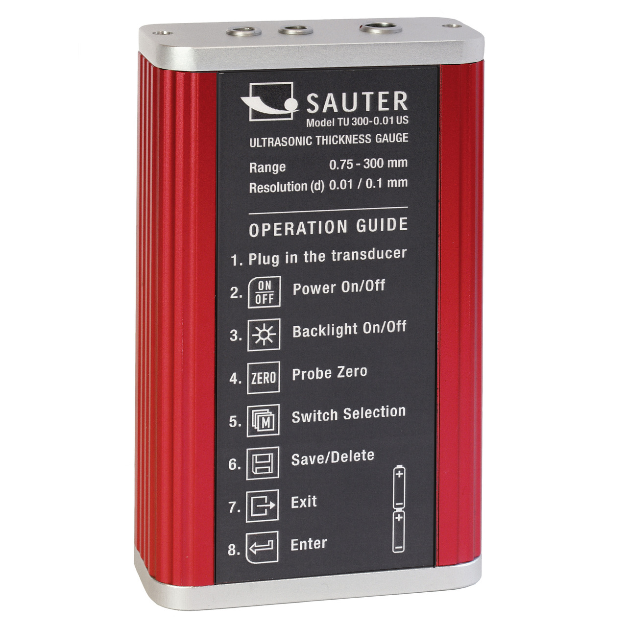 Ultraschall-Materialdickenmessgerät SAUTER TU 80-0.01US