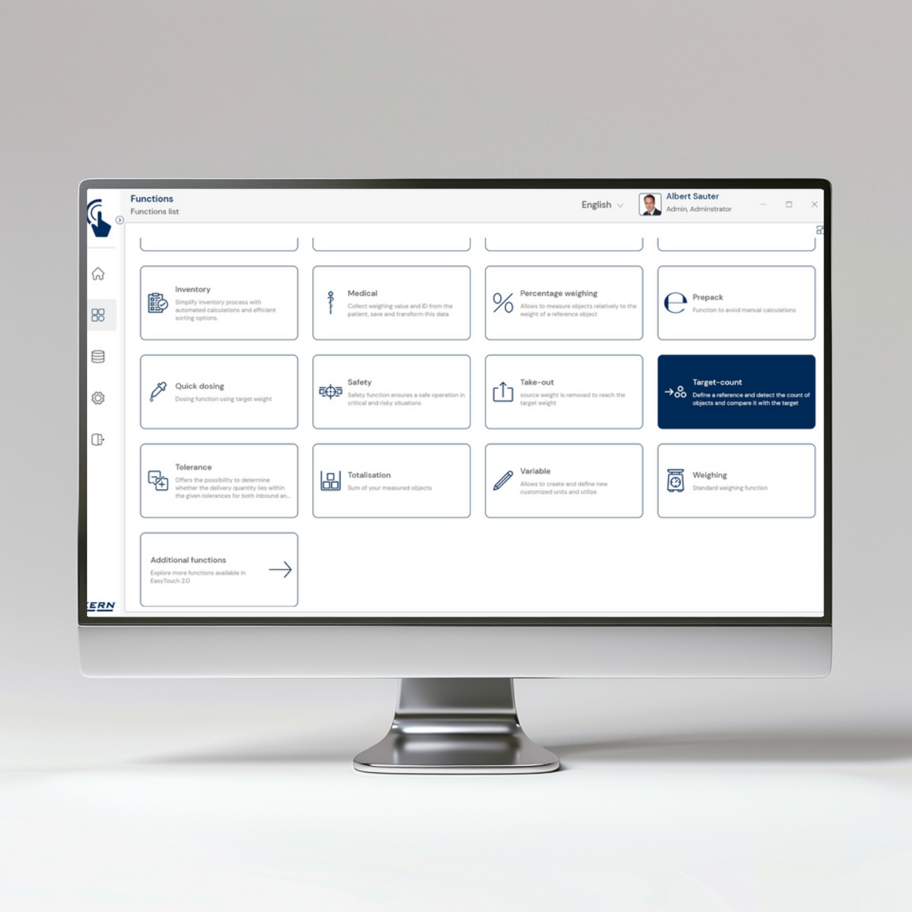 Software EasyTouch SET-33 Target Count