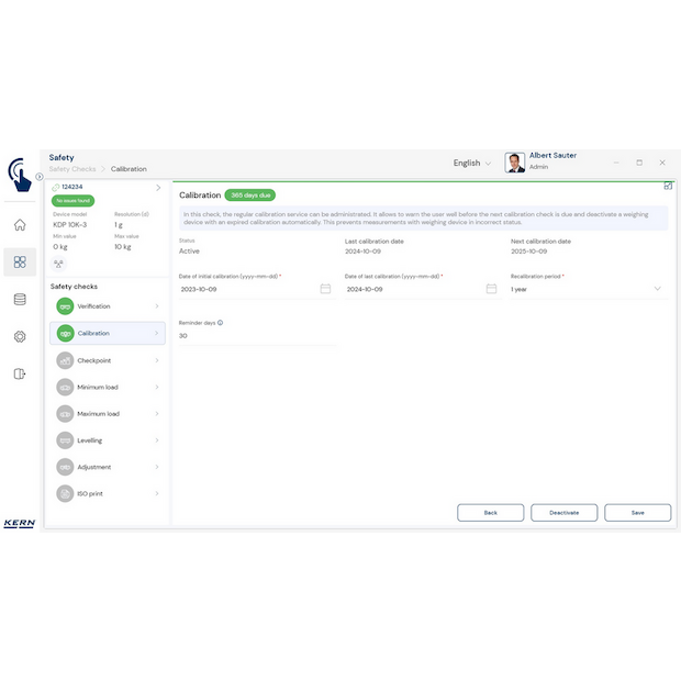 Software EasyTouch SET-11 Safety