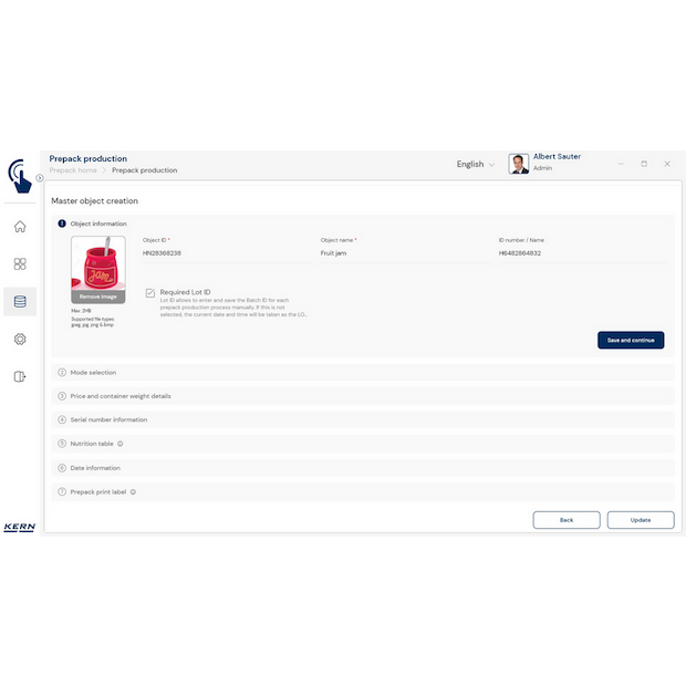 Software EasyTouch SET-17 PrePack