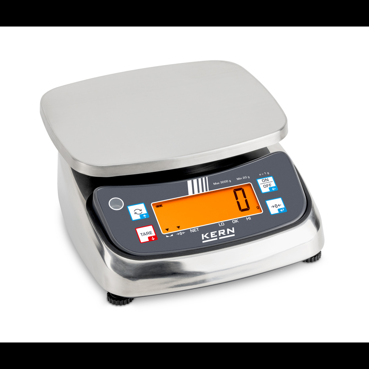 IP-geschützte Tischwaage KERN FPS 3K-3M