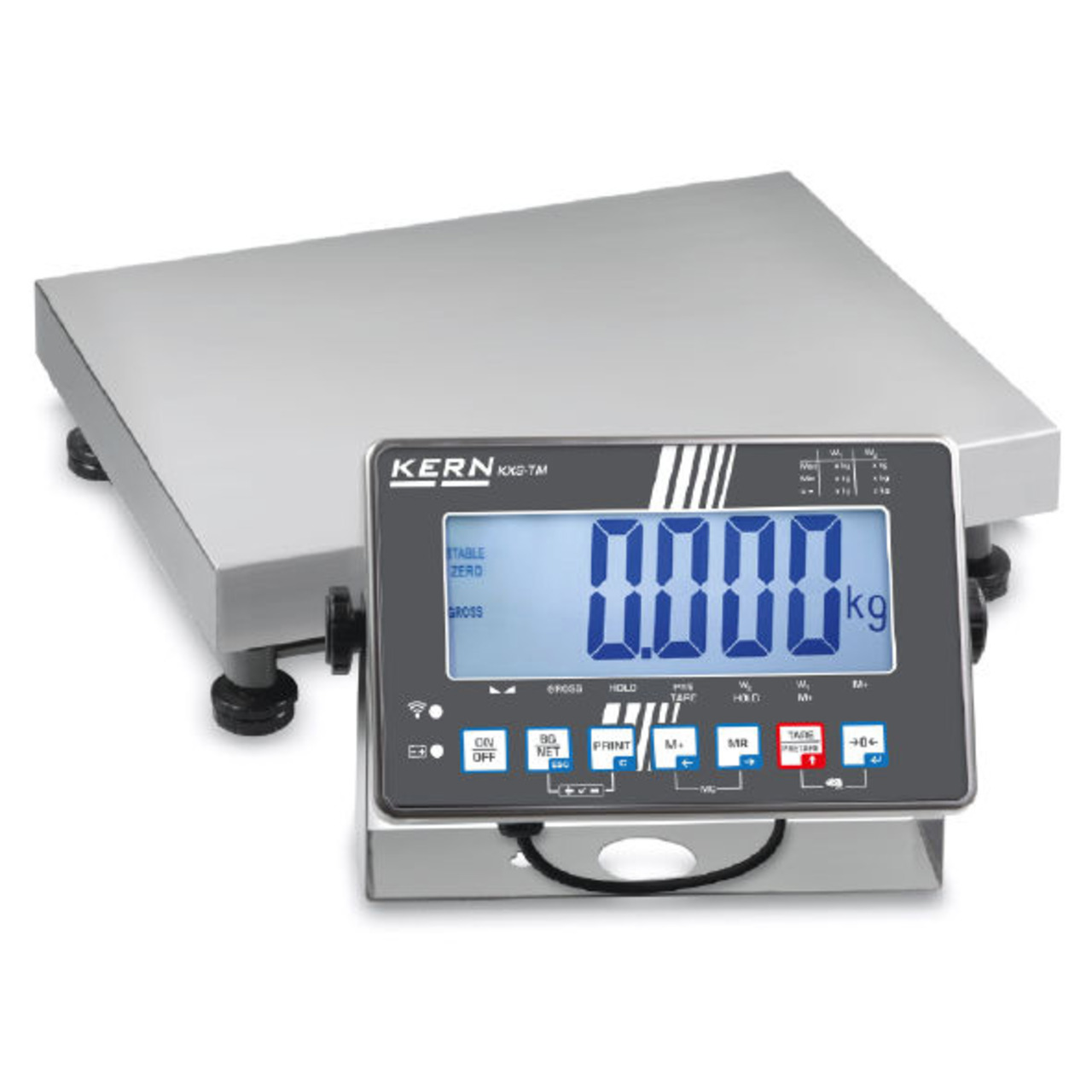Plattformwaage mit Edelstahl-Auswertegerät KERN IXS 60K-2M