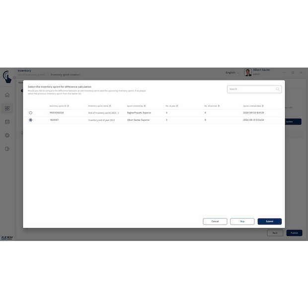 Software EasyTouch SET-52 Inventory
