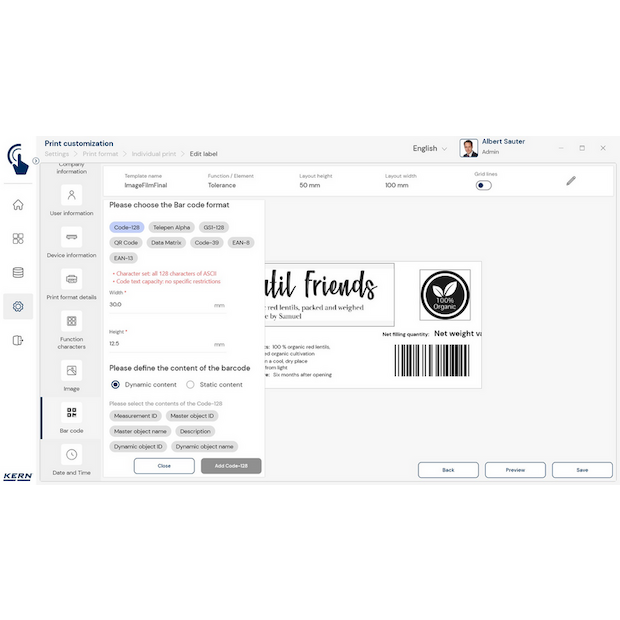 Software EasyTouch SET-14 Individual Print
