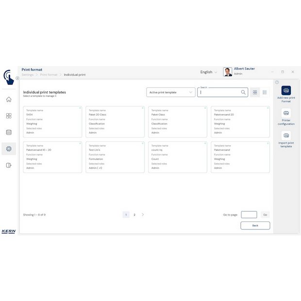 Software EasyTouch SET-14 Individual Print