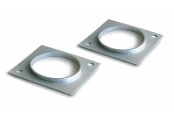 Fußplatten-Paar zur Fixierung der Wägebrücke am Boden