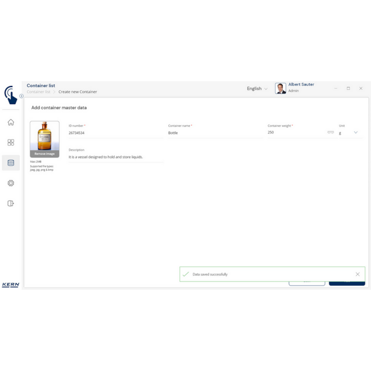Software EasyTouch SET-18 Container Master