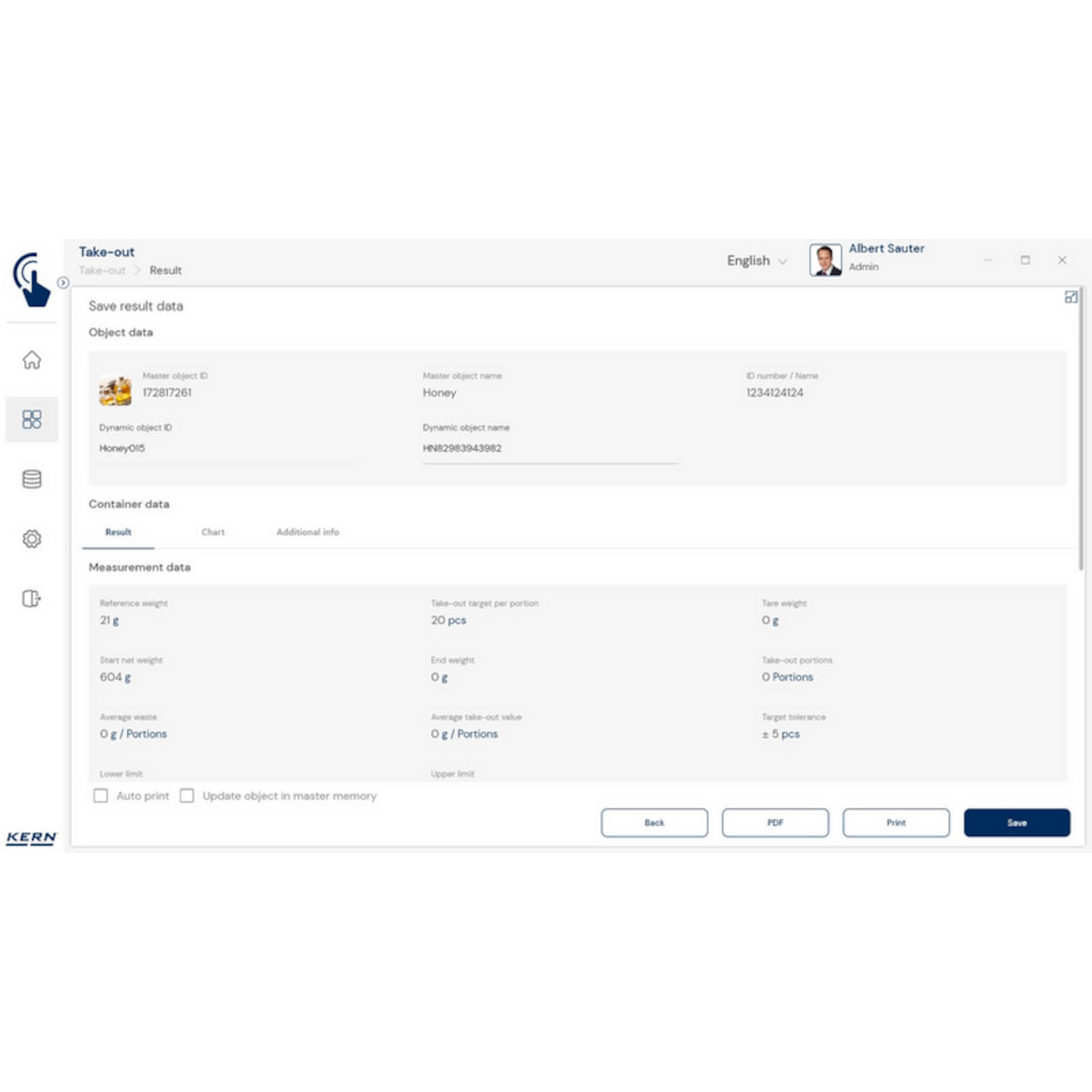 Software EasyTouch SET-08 Take-out