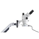 Stereomikroskop-Set Binokular 0,7-4,5x: Fed.gelenkarm-Ständer (Klemme), LED-Ring
